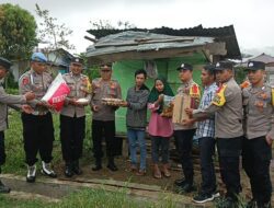 Bhabinkamtibmas Polsek Bebesen Salurkan Paket Sembako Kepada Warga Kurang Mampu