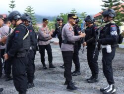 Apel Serah Terima Pasukan BKO Brimob Polda Aceh Ke Polres Bener Meriah