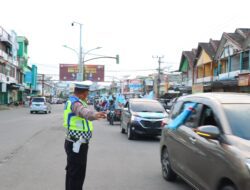 Polres Pidie Lakukan Pengamanan Rute Kampanye Konvoi