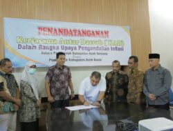 Pemda Aceh Tamiang Teken KAD dengan Kabupaten Aceh Besar