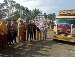 Demokrasi: Pj. Bupati Aceh Tamiang Pimpin Pelepasan Armada Distribusi Logistik Pemilu 2024.