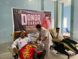 Dalam Rangka Memperingati Hari Bakti Pemasyarakatan Ke-60 Rutan Bener Meriah Laksanakan Donor Darah.