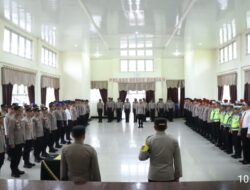 Kapolres Bener Meriah Pimpin Apel Penyambutan Siswa Latihan kerja SPN Seulawah Polda Aceh Gel I Tahun 2024