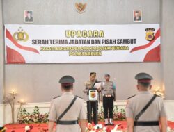 Kapolres Bireuen Serah terima Jabatan Kasatres Narkoba dan Kapolsek Peudada.