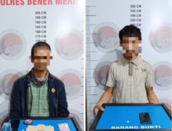 Satres Narkoba Bener Meriah Kembali Amankan Dua Pria Berserta Barang Bukti Sabu Dan Ganja