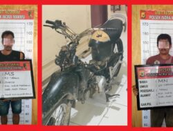 Kapolsek Indra Makmu Pimpin Langsung Amankan Pelaku Pencurian Sepeda Motor dan Penadahnya