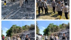 Kapolres Pidie Cek Lokasi Kebakaran Hutan Gampong Kupula Tanjung Kec. Padang Tiji