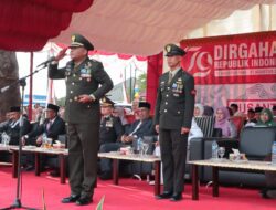 Dandim 0102/Pidie Pimpin Upacara Penurunan Bendera HUT RI Ke-79, Pidie Jaya