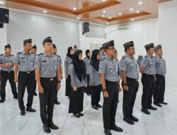 Siap Dukung Menkumham Baru, Jajaran Rutan Cipinang Ikuti Apel Pagi Bersama