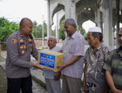 Satlantas Polres Pidie Bagikan Paket Sembako Menjelang Hari Jadi Lalu Lintas Ke -69