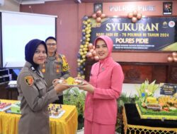 Polres Pidie Gelar Syukuran Hari Jadi Polwan Ke-76