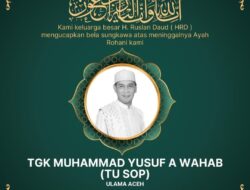 Tusop Meninggal Dunia, HRD Sangat Berduka