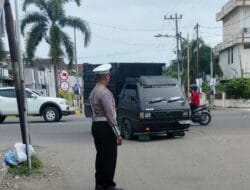 Patroli dan Strong Poin Antisipasi Rawan Macet Sat Lantas Pengaturan Arus Lalin Pagi